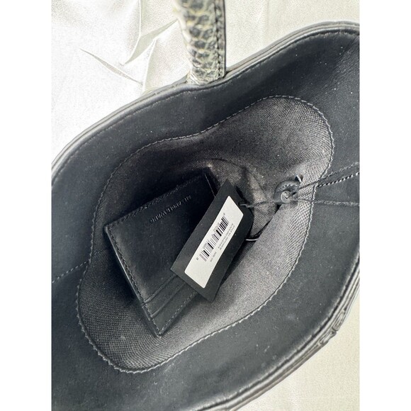 Authentic Alexander Wang Roxy Metallic Checkboard White Black Mini Bucket Bag - Picture 16 of 16